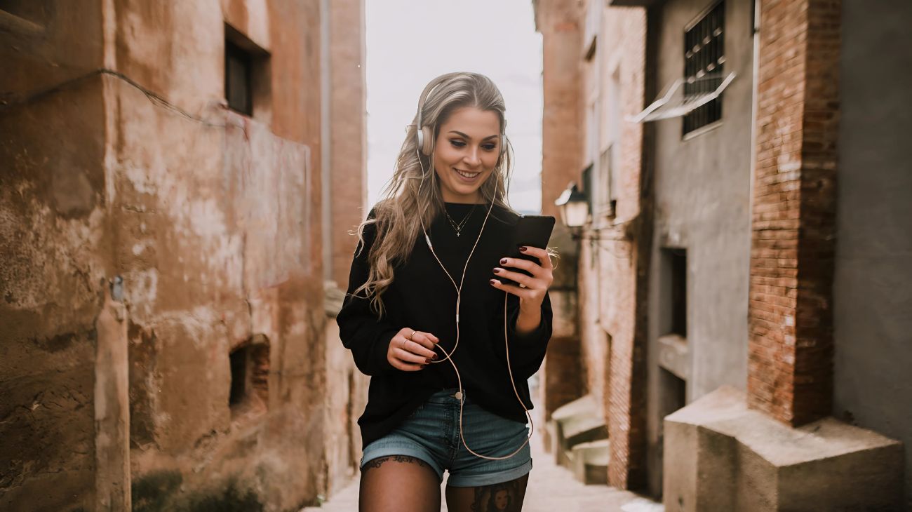 camminare a ritmo di musica