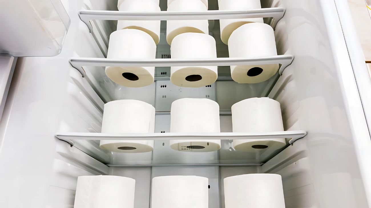 carta igienica nel frigo
