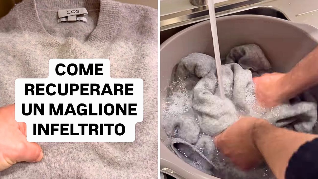 maglione infeltrito
