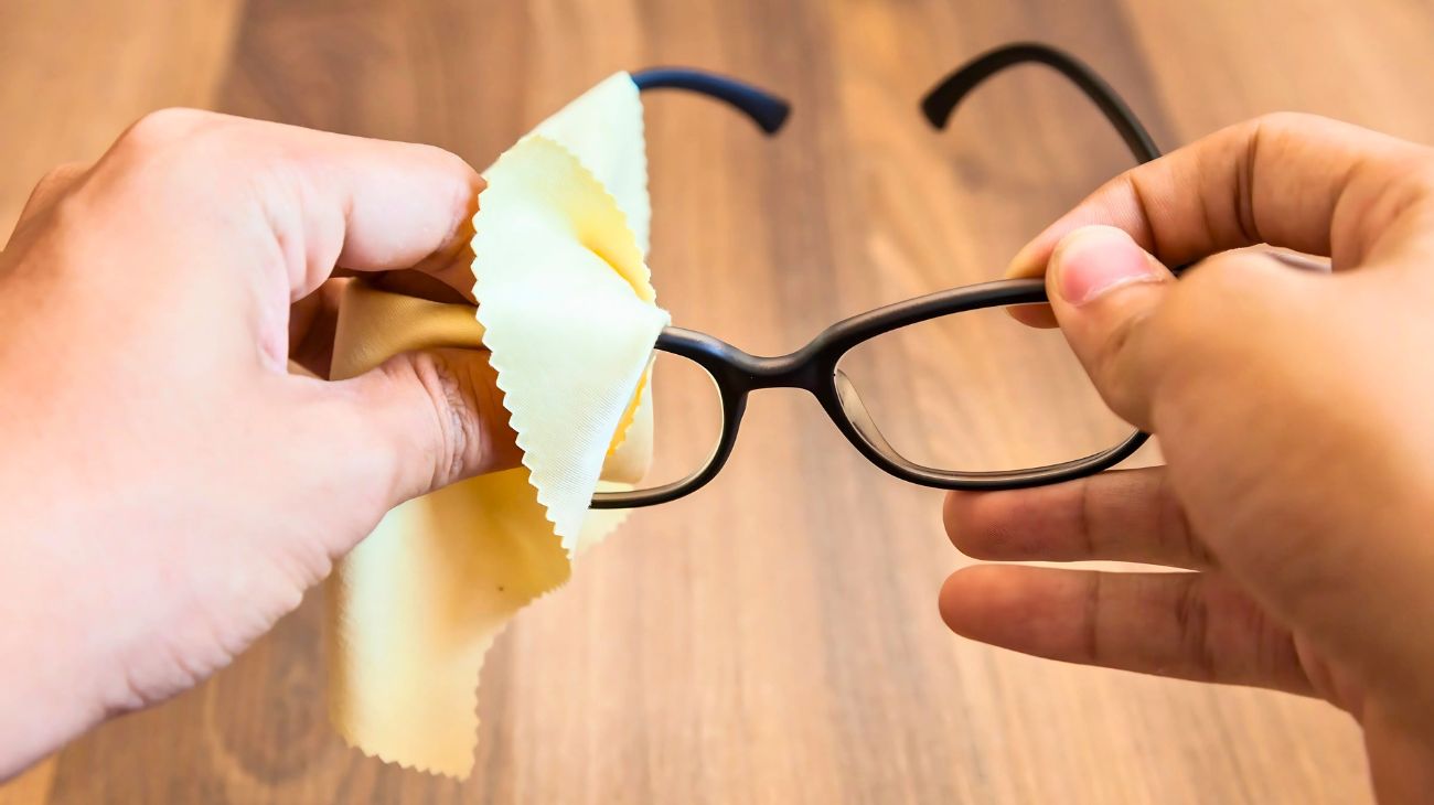pulire occhiali