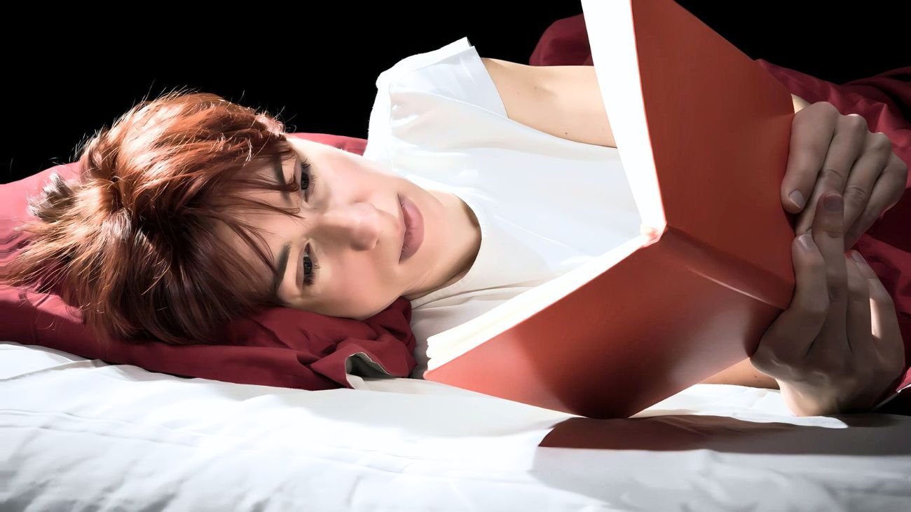 Leggere libro prima di dormire