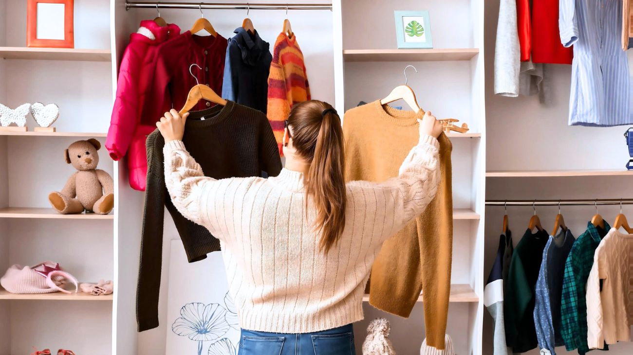 divisione vestiti per colore