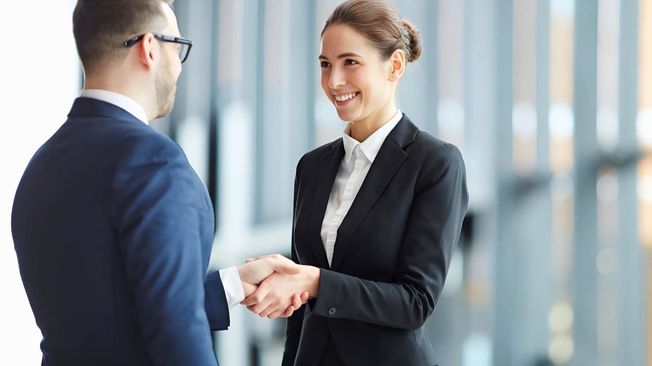 salutare stretta di mano