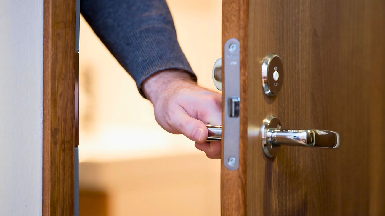 Aprire porta stessa mano