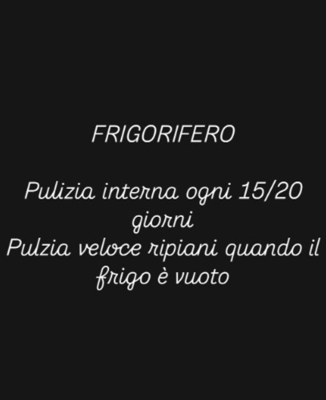 la casa di mattia frigorifero