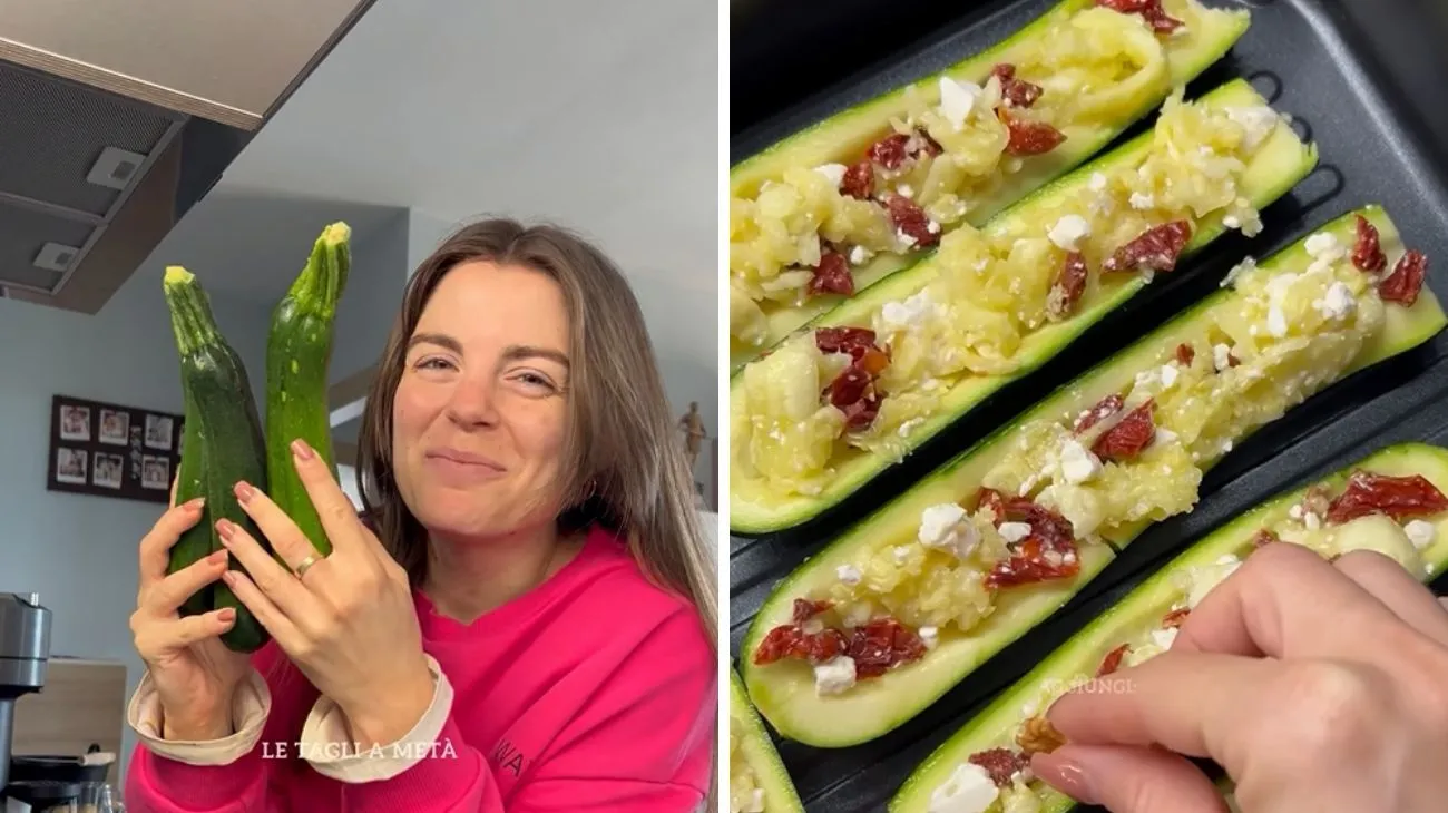 Zucchine ripiene a dieta