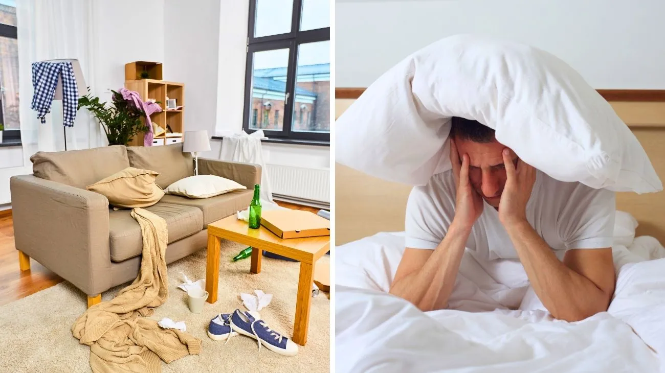 dormire nel disordine