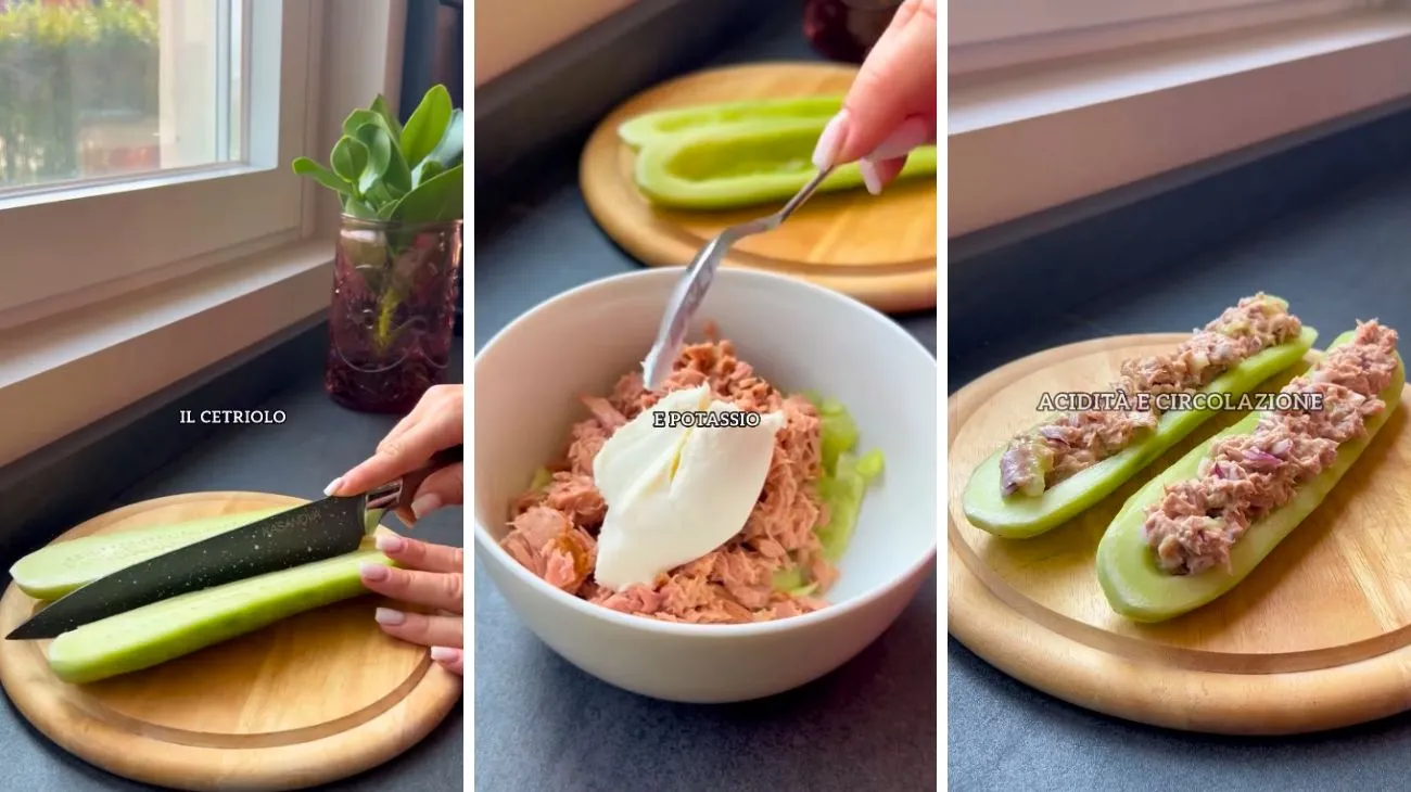 Cetriolo ripieno ricetta