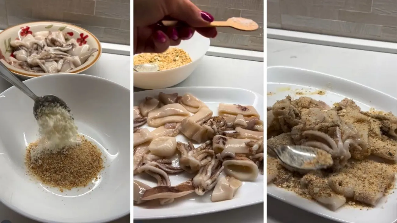 Seppia gratinata yogurt