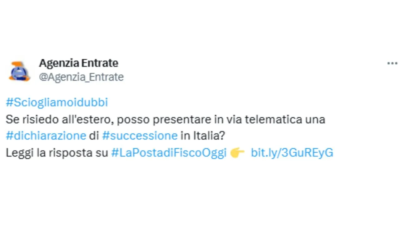 Dichiarazione di successione