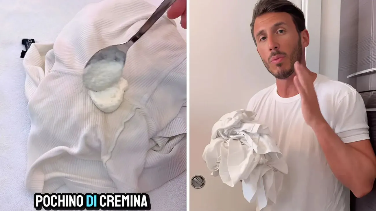 Macchie gialle maglie bianche