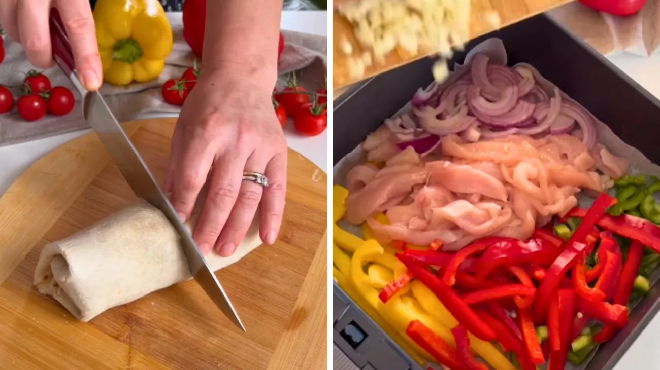 Social Semplicemente buono,burrito croccante di pollo e verdure