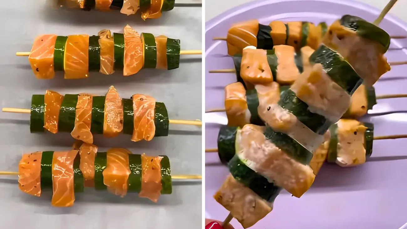 Spiedini di salmone fasi come prepararli