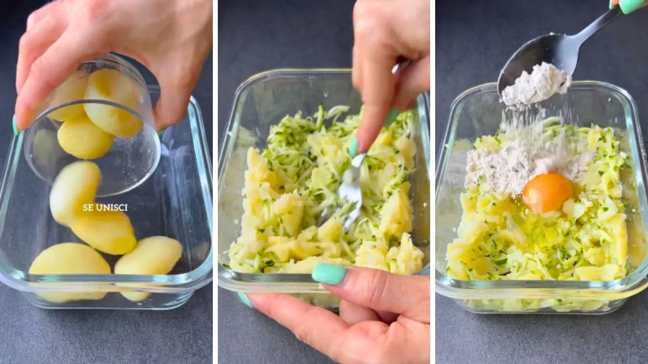 Burger patate zucchine