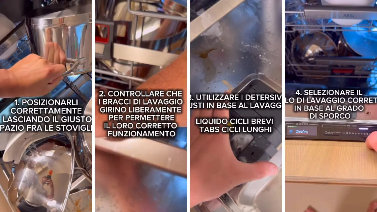 Lavastoviglie piatti risciacquo