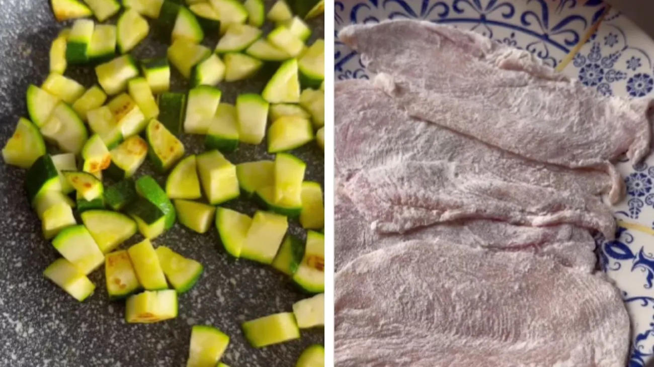 Social Il mio piatto a colori, scaloppina con le zucchine