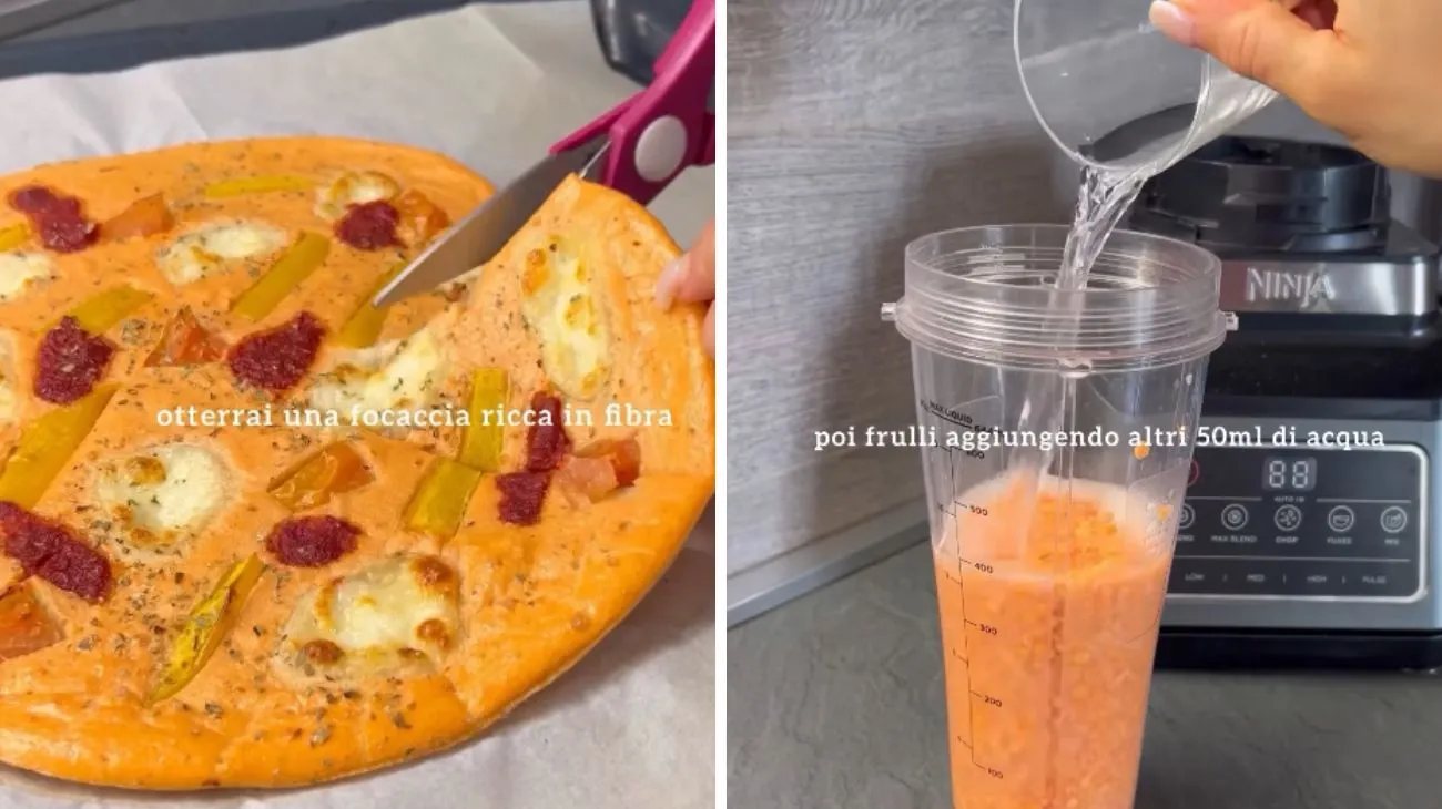 Social Paola Stavolone, focaccia di lenticchie