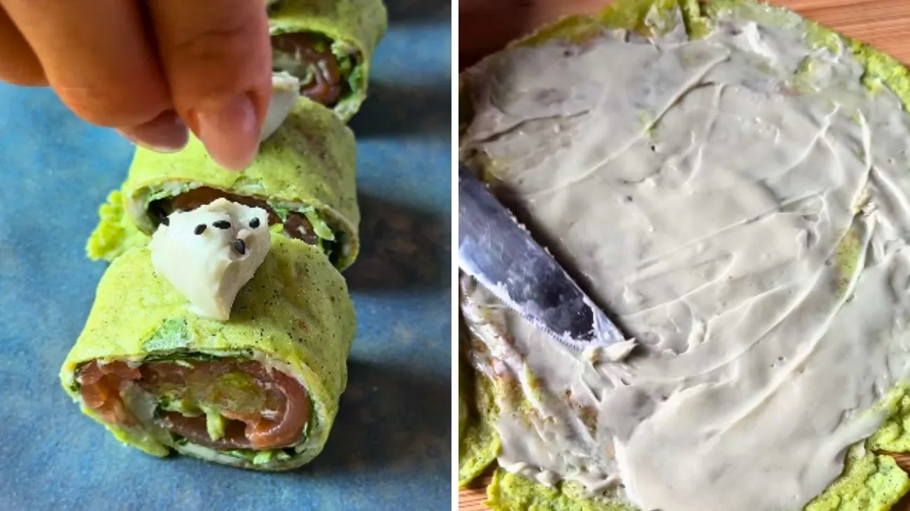 Social Un filo d'olio, crepes di zucchine