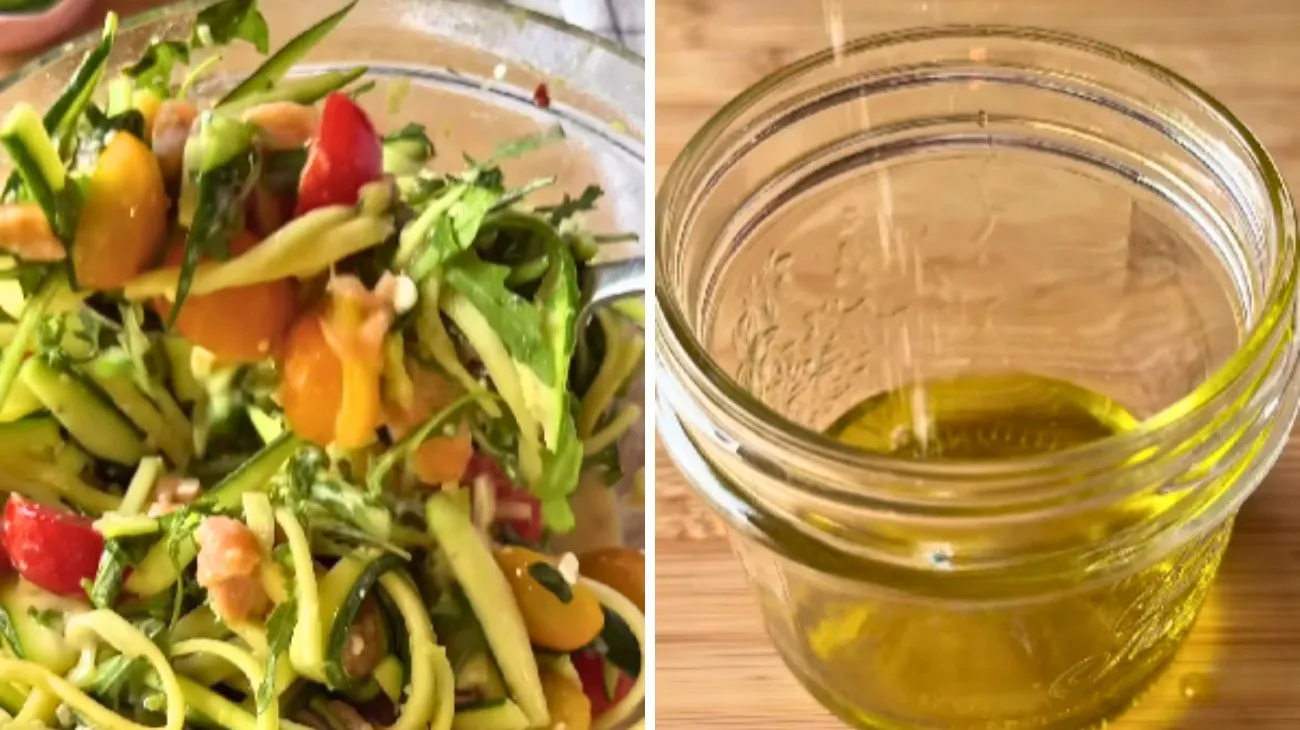 Social Un filo d'olio, insalata di zucchine