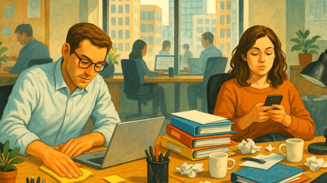 Hai mai notato che il tuo collega pulisce compulsivamente prima delle scadenze mentre tu scrolli i social? Ecco cosa succede nel vostro cervello 2025-09-11T14:07:01.054Z"