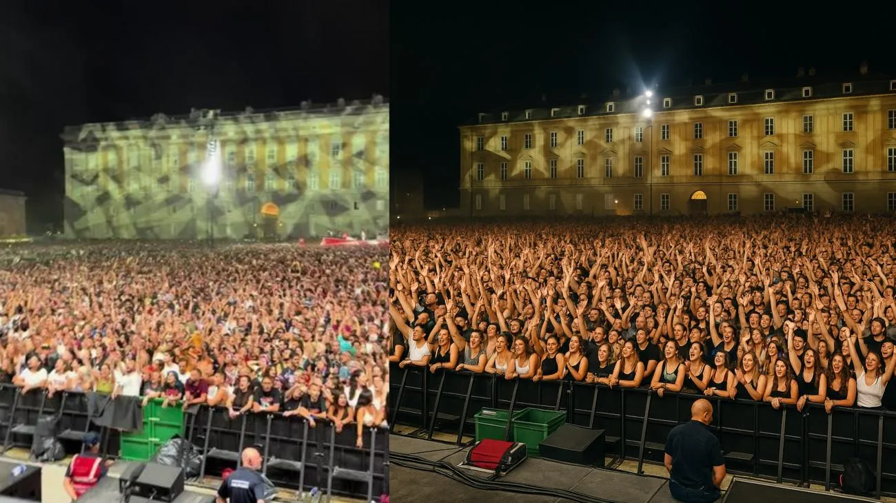 Concerto spettacolare di mio fratello nell'incanto della #reggiadicaserta #lanottedicertenotti"