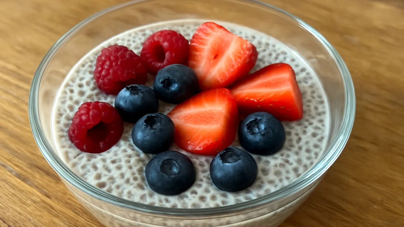 Pudding di semi di chia con latte di mandorle e magnesio"