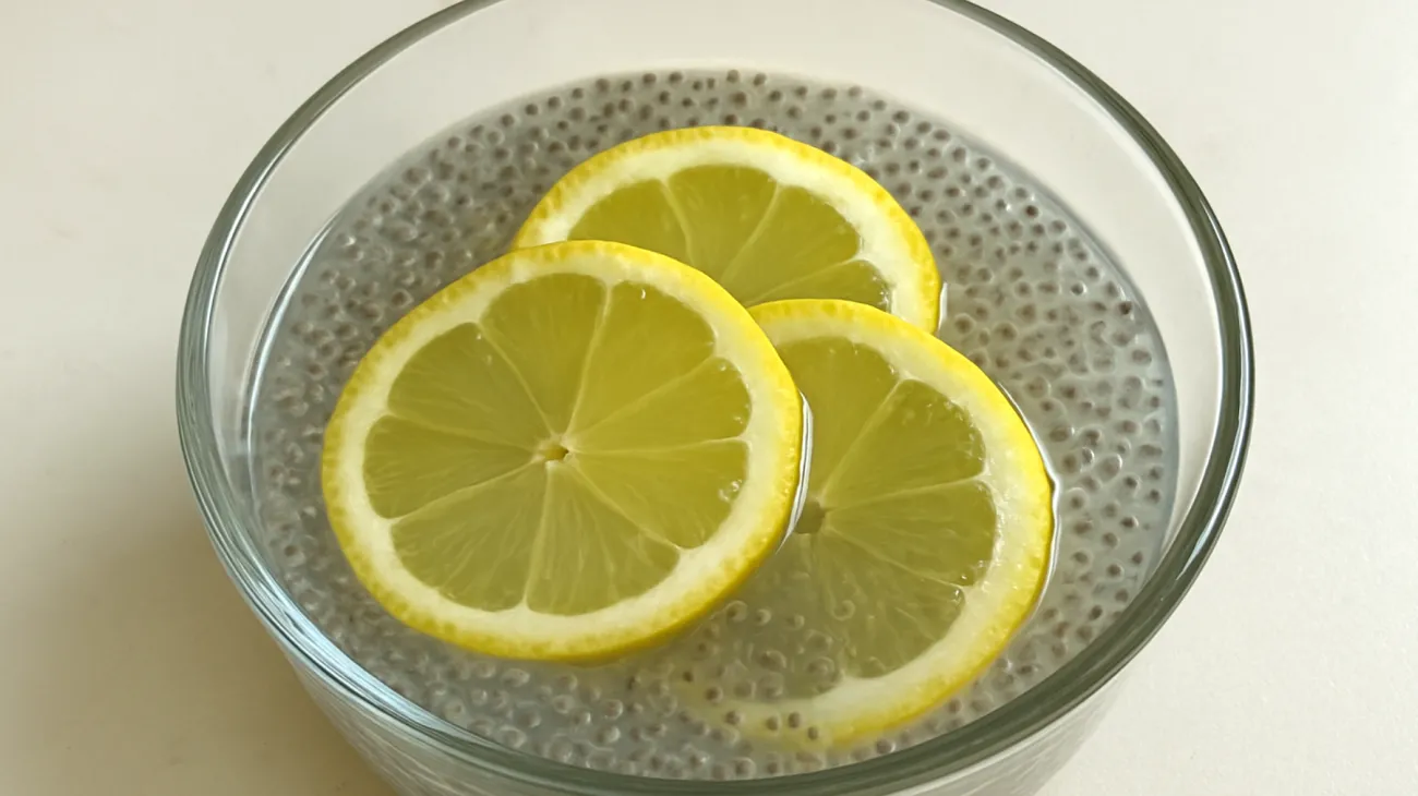 Semi di chia in pudding con acqua di cocco e limone"